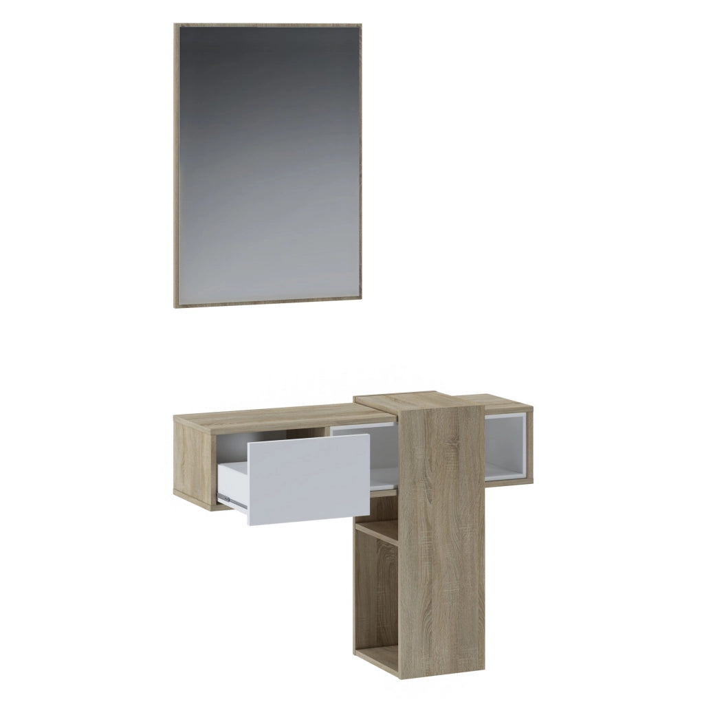 Ingresso effetto legno finitura rovere cm. H.75 x L.100 x P.31,2