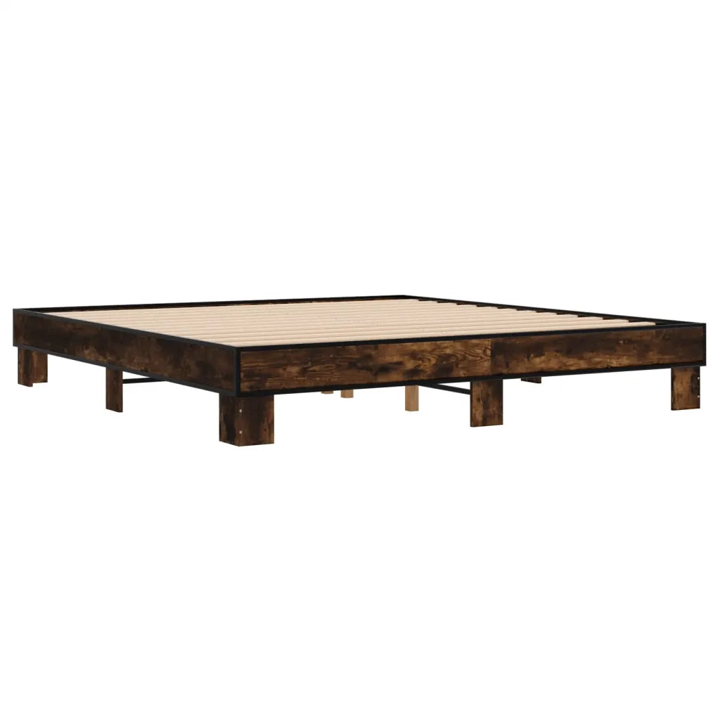 Giroletto Rovere Fumo 160x200 cm in Legno Multistrato Metallo