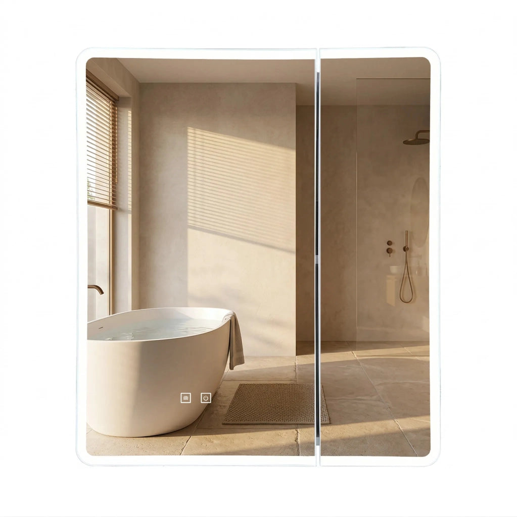 Armadietto Con Specchio Led M1011-60 60x70