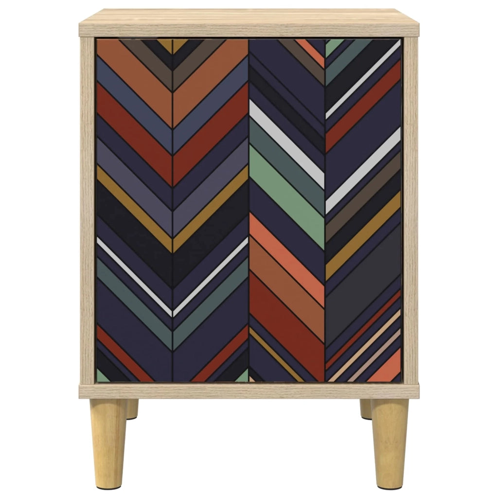 Armadio da Notte OMMEN 2 pz Rovere Sonoma 36 x 33 x 50 cm 8007210