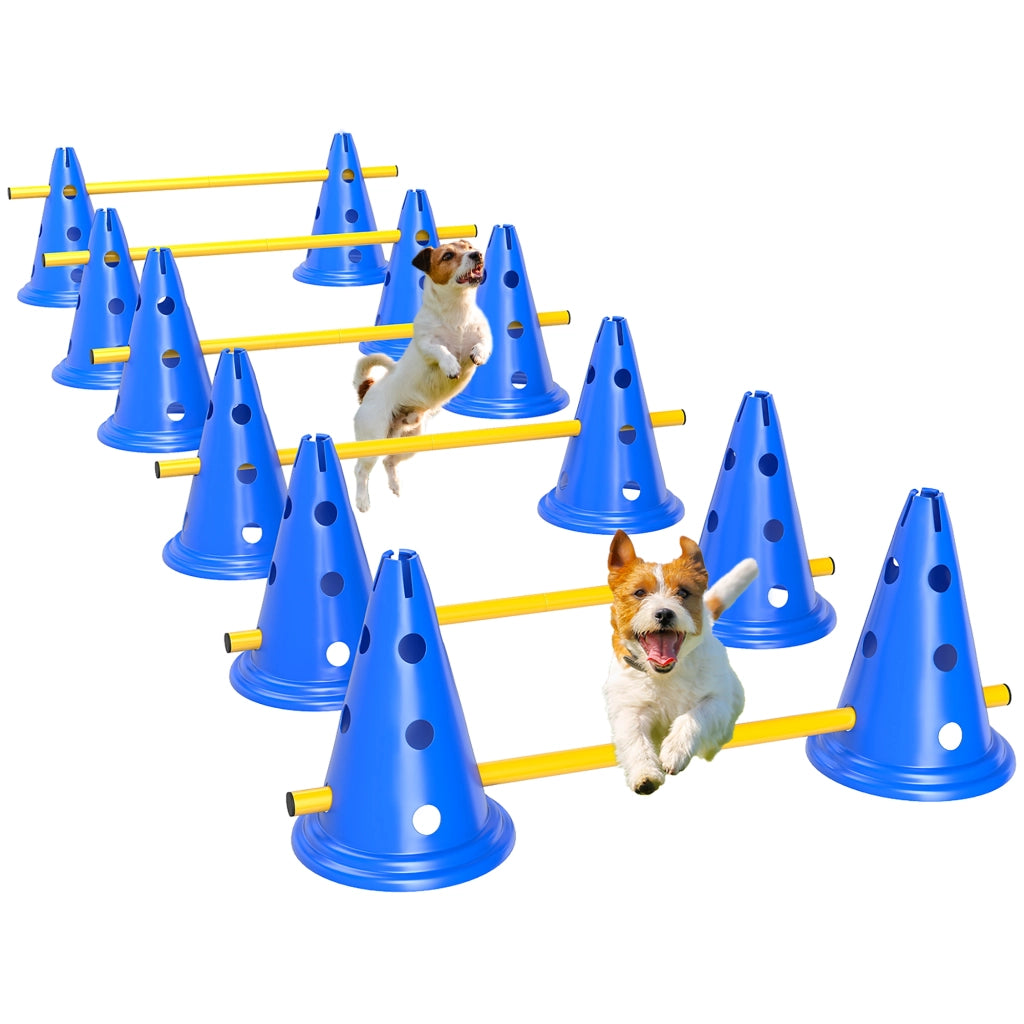 Set Agility per Cani ¨C zephmum ¨C 6 Hurdle 12 Coni Bag