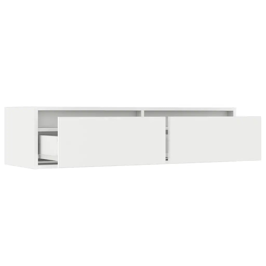 Mobile TV | Armadietto TV | Mobile Porta TV con Luci LED Bianco 100X35,5x25 cm