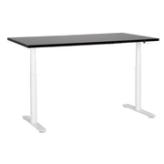 Scrivania regolabile in altezza elettricamente bianco e nero 180 x 72 cm Struttura in acciaio verniciato a polvere