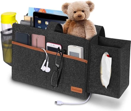 Organizzatore per la zona di testata del letto, panno per organizzare la tavola di testata del letto