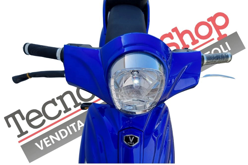 Bici Elettrica Scooter Velocipede Vitale NJT-007 250W  20Ah 48V Batteria a Grafene-Blu