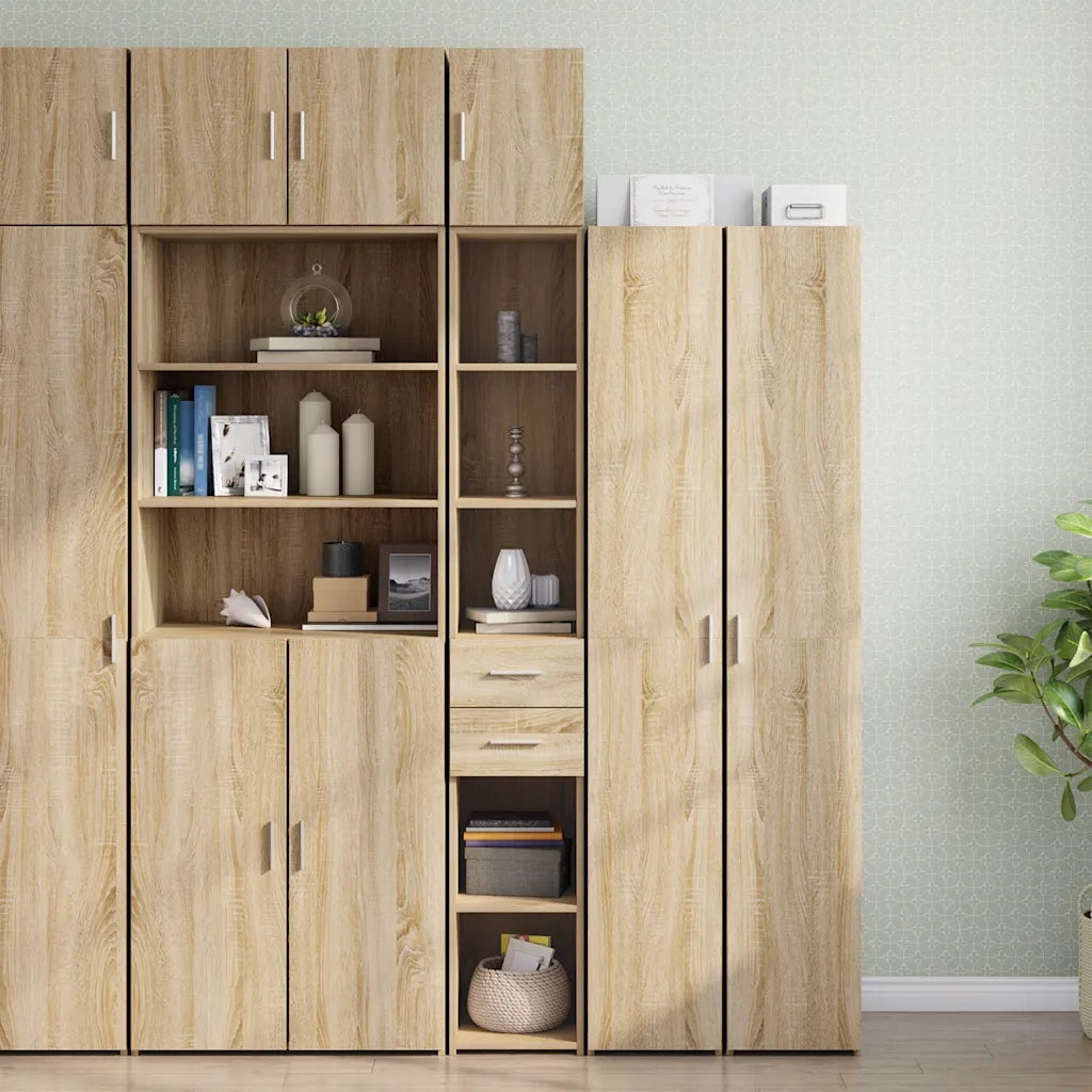 Mobile Sottile Rovere Sonoma 30x42,5x225 cm in Truciolato
