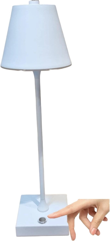 Lampada led da tavolo touch con batteria ricaricabile usb con 3 tonalità di colore dimmerabile Bianca