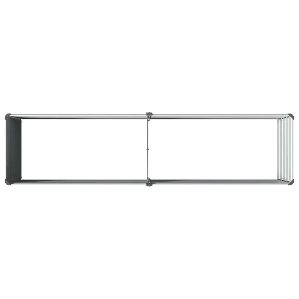 Letto rialzato da giardino Grigio 160 x 40 x 55 cm 8006244