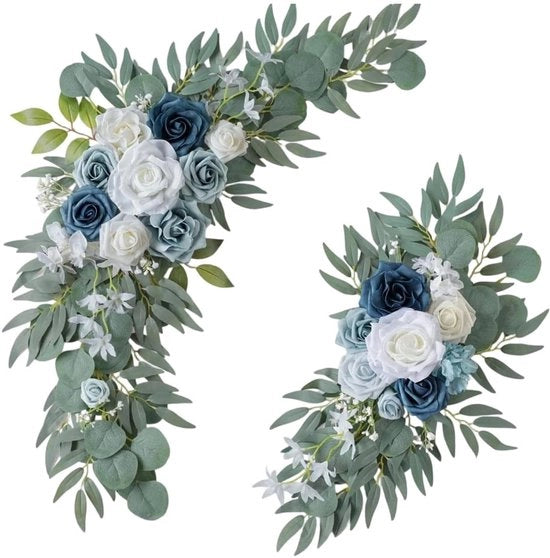 Due pezzi di fiori artificiali per matrimonio - decorazione per arco di ingresso e reception