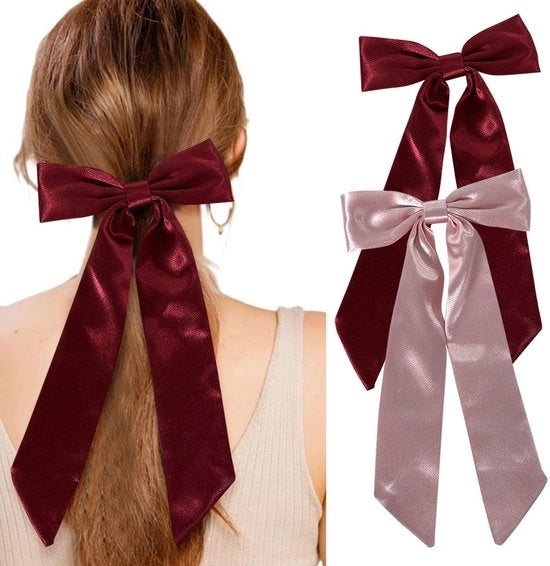 Spigoli per capelli - Facili e versatili - Burgundy e rosa - Accessori per capelli per diversi stili - Perfetti per ogni occasione