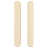 Testiera ad Orecchio Crema 203x23x118/128 cm in Tessuto