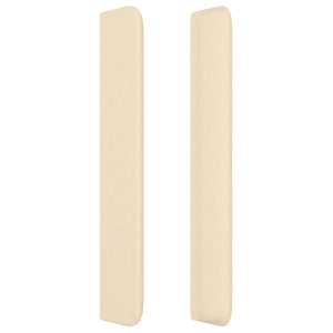 Testiera ad Orecchio Crema 203x23x118/128 cm in Tessuto