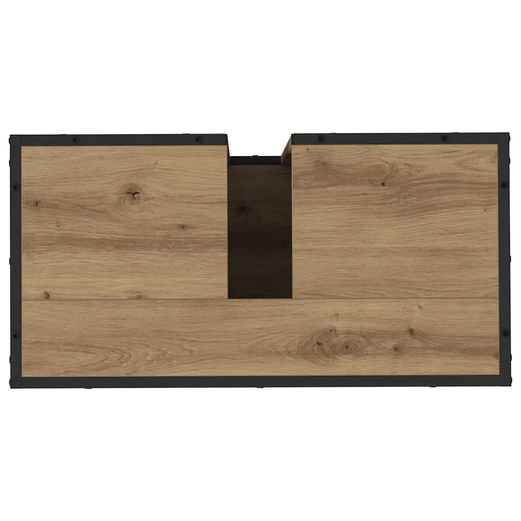 Set di mobili per il bagno con porta 3 pcs Rovere artigianale