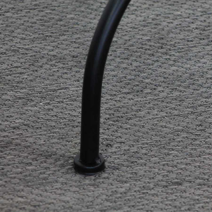 Tavolino tondo da Giardino 55x71 cm Ripiano in Ceramica con Mosaico Opaco