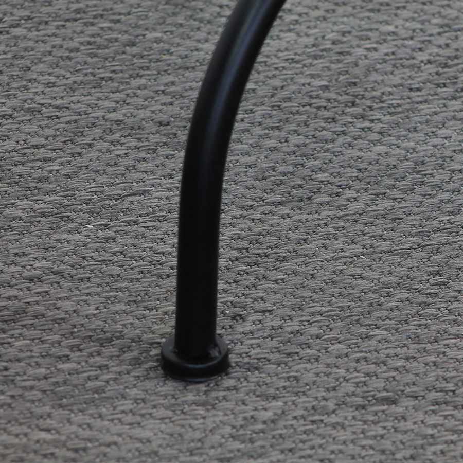 Tavolino tondo da Giardino 55x71 cm Ripiano in Ceramica con Mosaico Opaco