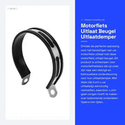 Uitlaatbeugel di Qualità - Uitlaatdemper per Motocicletta - Hanger di Supporto - Beugel per Riem - Universale - In Acciaio Inossidabile - Uitlaatclip
