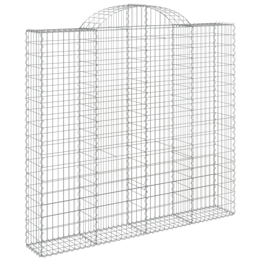 Cesti Gabbioni ad Arco 3 pz 200x50x180/200 cm Ferro Zincatocod mxl 100088