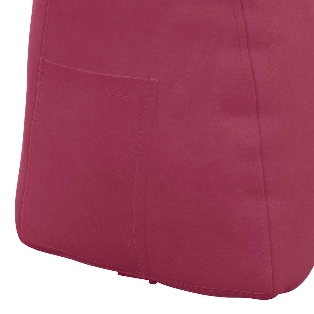 Cuscino per Schiena Rosso Vino 45 x 24 x 50 cm Velluto 42014376