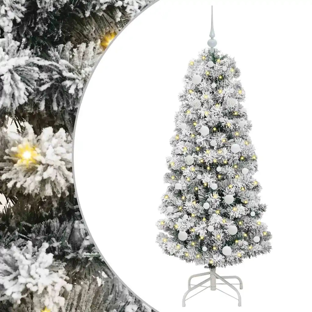 Albero di Natale | Decorazioni natalizie Artificiale con Rami Pieghevoli 150 cm