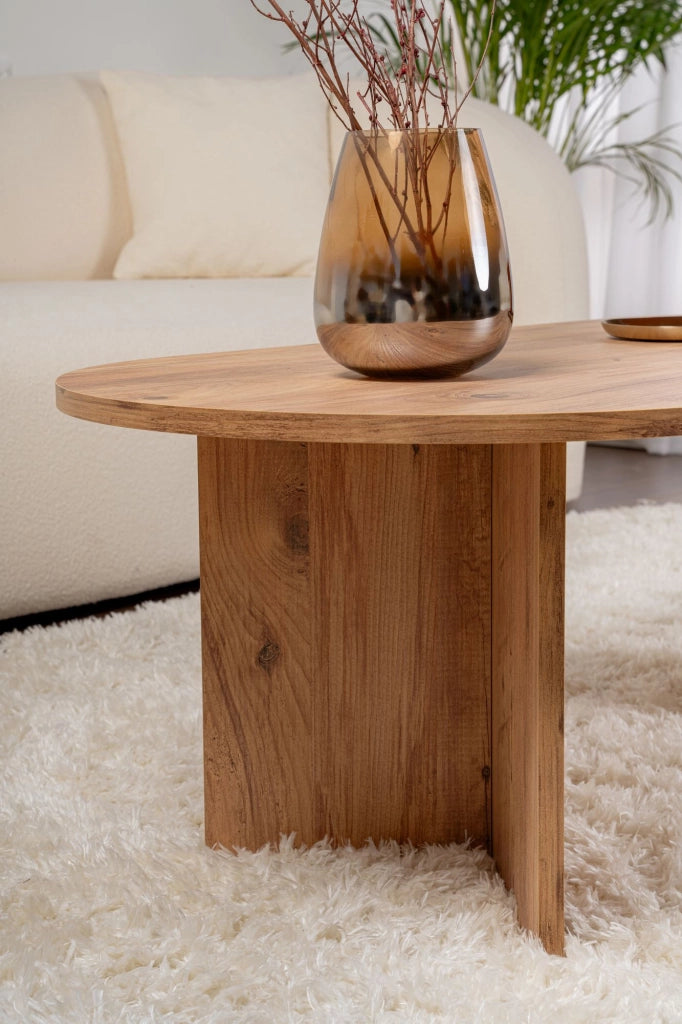 Tavolino da caffè in legno "Sabbia" - 60 x 119 x 40 cm - Pino atlantico
