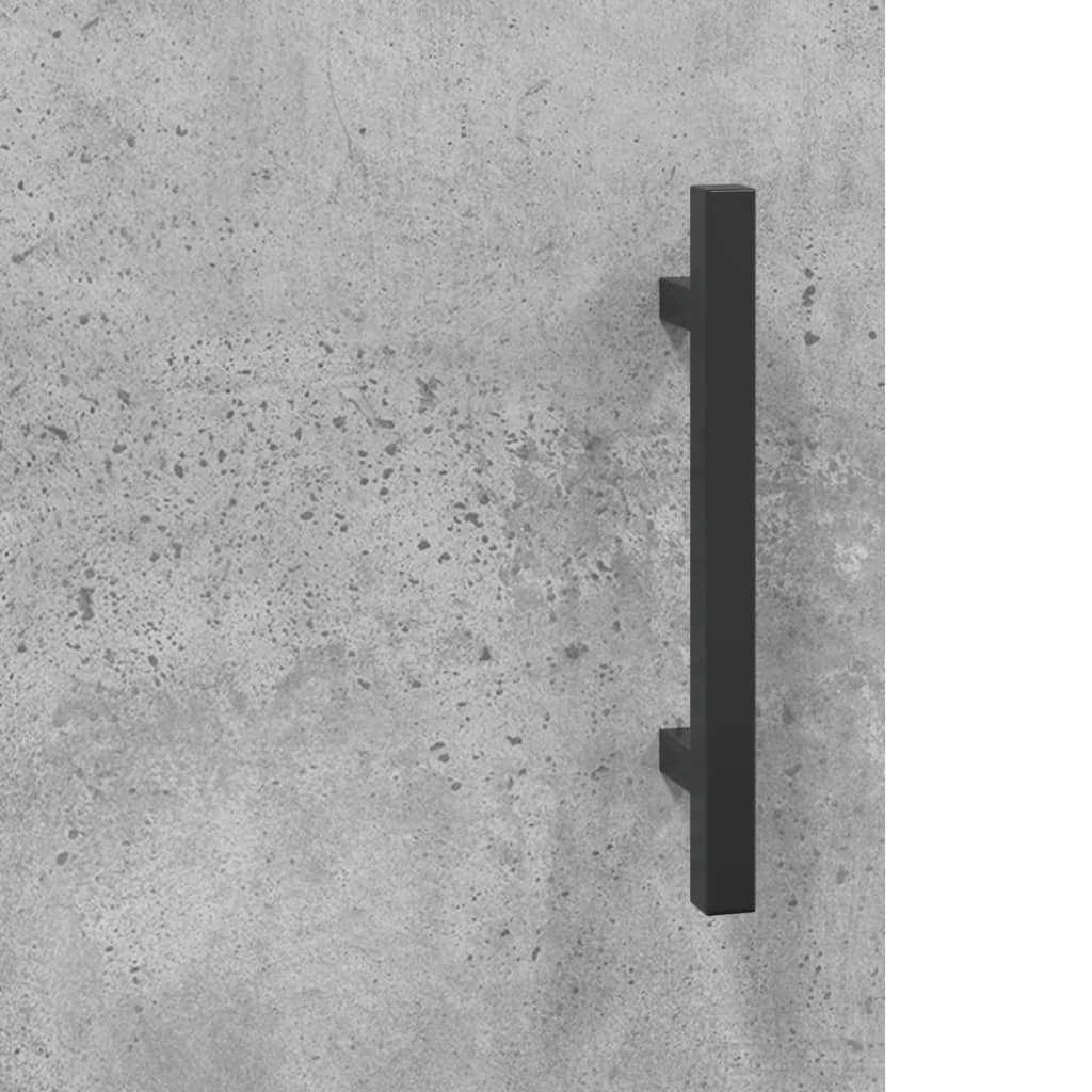 Buffet credenza cassettiera mobiletto mobile contenitore organizer cucina soggiorno salotto alto 69,5 x 34 x 180 cm legno ingegnerizzato grigio 02_0034604
