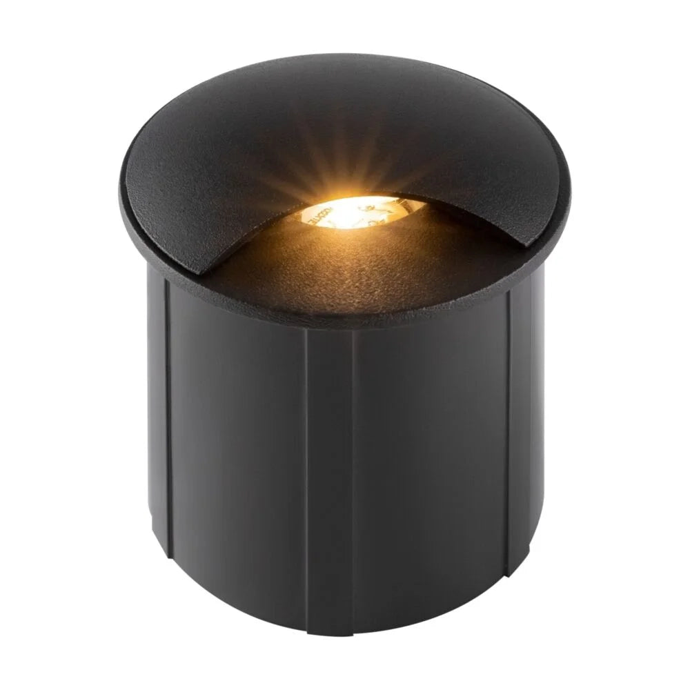 Segnapasso Da Esterno Moderno Biscotti Luce Led 3W Alluminio Nero Ip65