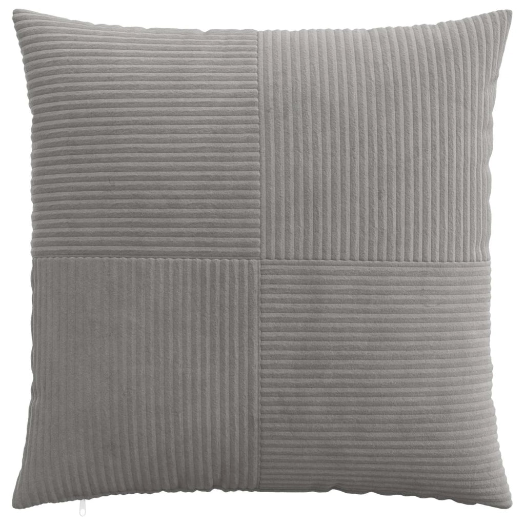 Federa 2 pcs ALMELO Grigio Chiaro 70 x 70 cm corduroy 915589