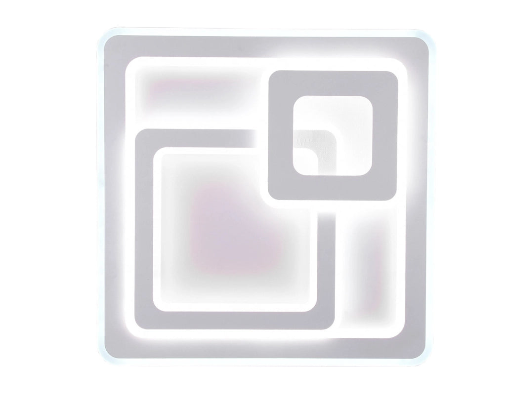 Plafoniera da Interno a LED in Metallo Bianco Opaco