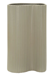 Vaso Frankfurt 21x12x36 cm in Ferro Bianco