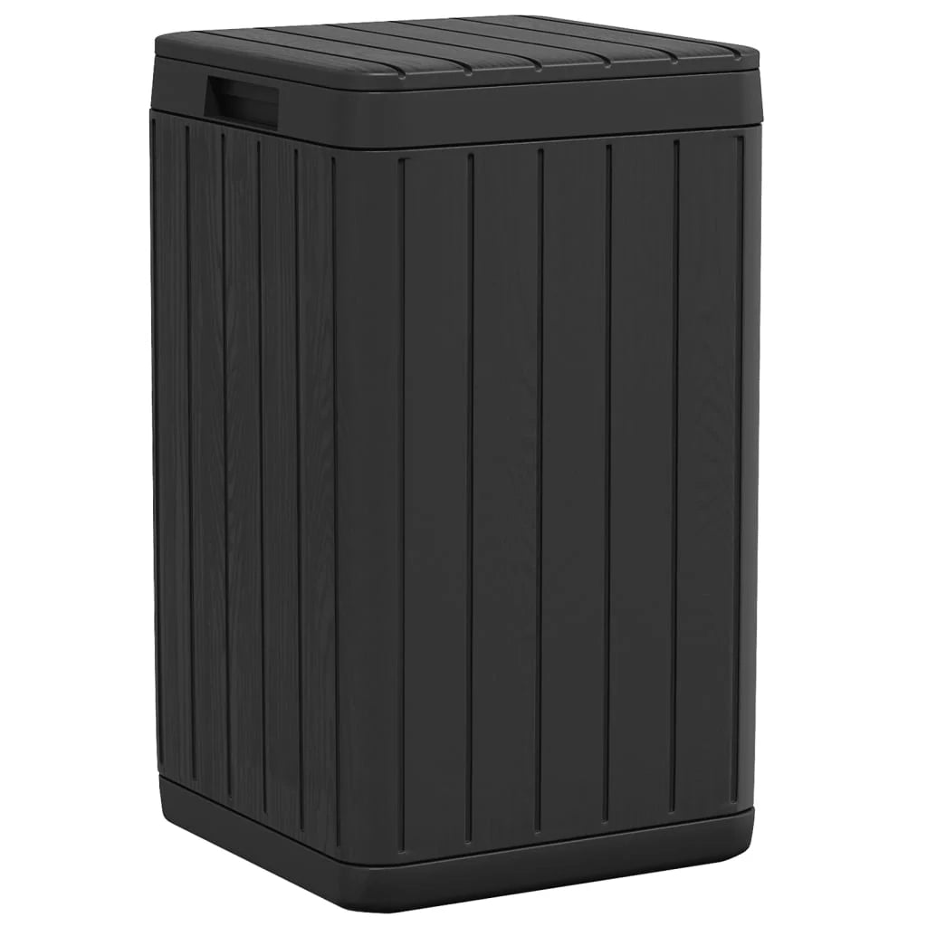 Cestino da esterno 38 x 38 x 65 cm PP antracite 02_0043835