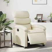 Divano Sedia-Poltrona Reclinabile Elettrica Crema in Similpelle 893617