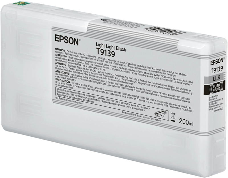 Epson T9139 Light Light Black Ink Cartridge (200ml)