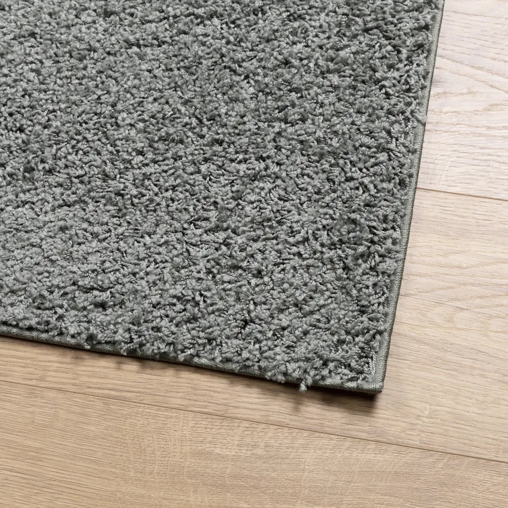 Tappeto Shaggy PAMPLONA a Pelo Lungo Moderno Verde 80x150 cm 375295