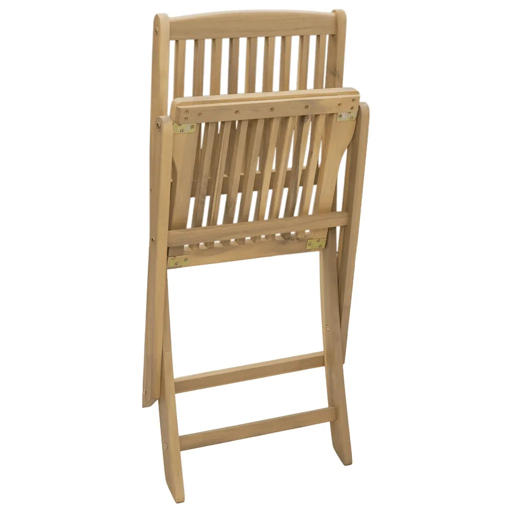 Sedie Giardino Pieghevoli 2 pz | Sedie da Esterno 44x50x88 cm Massello Acacia