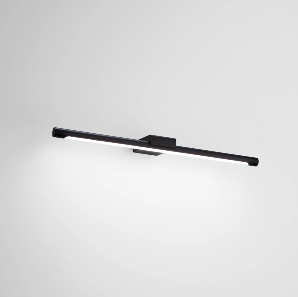 Lampada a Parete LED Indiretta GAP 18W 1800lm 3000K Alluminio Nero Opaco IP44 Dimmerabile - Gealuce
