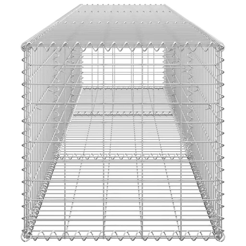 Gabbione con Copertura in Acciaio Zincato 300x50x50 cm