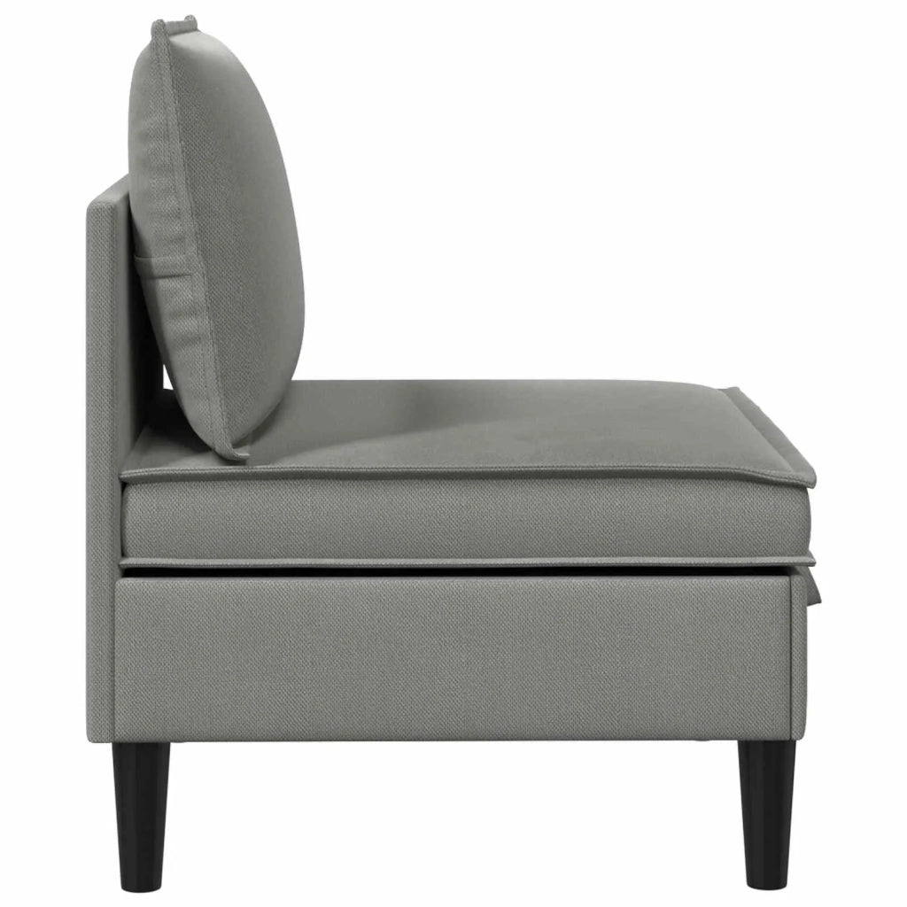 Divano Medio con Storage Grigio scuro Velluto