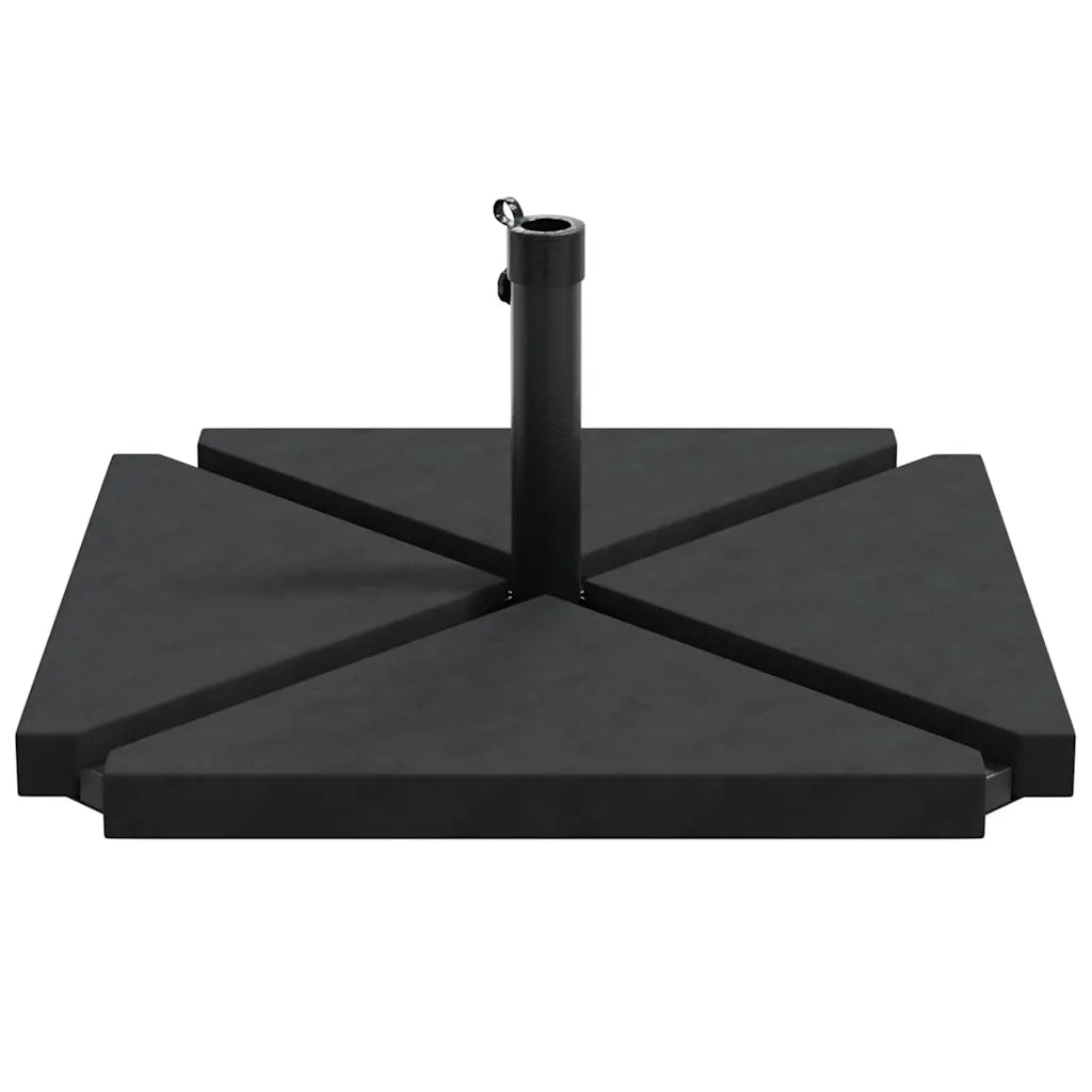 vidaXL Set Base per Ombrellone da Giardino 5 pz in Granito e Acciaio