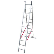 SCALA PARALLELA 2 RAMPE STILO FACAL  ALLUMINIO EN 131 H.CM 193/314 PIOLI 2X 7