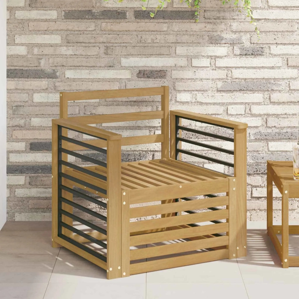 Set di divani da esterno-Sofa da giardino Legno di Acacia Massello Bianco 230407