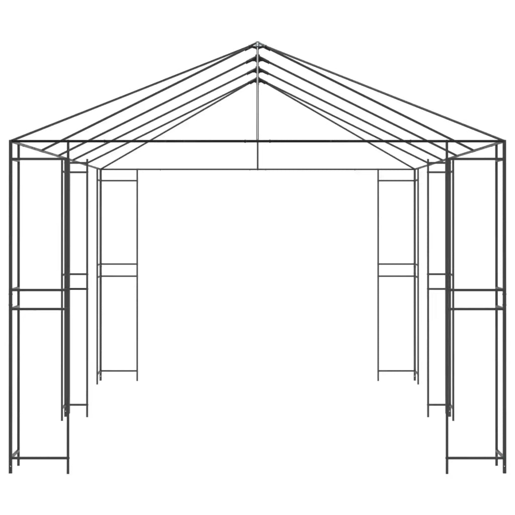 Struttura Gazebo 6 x 3 m Nero Acciaio CFW8111750