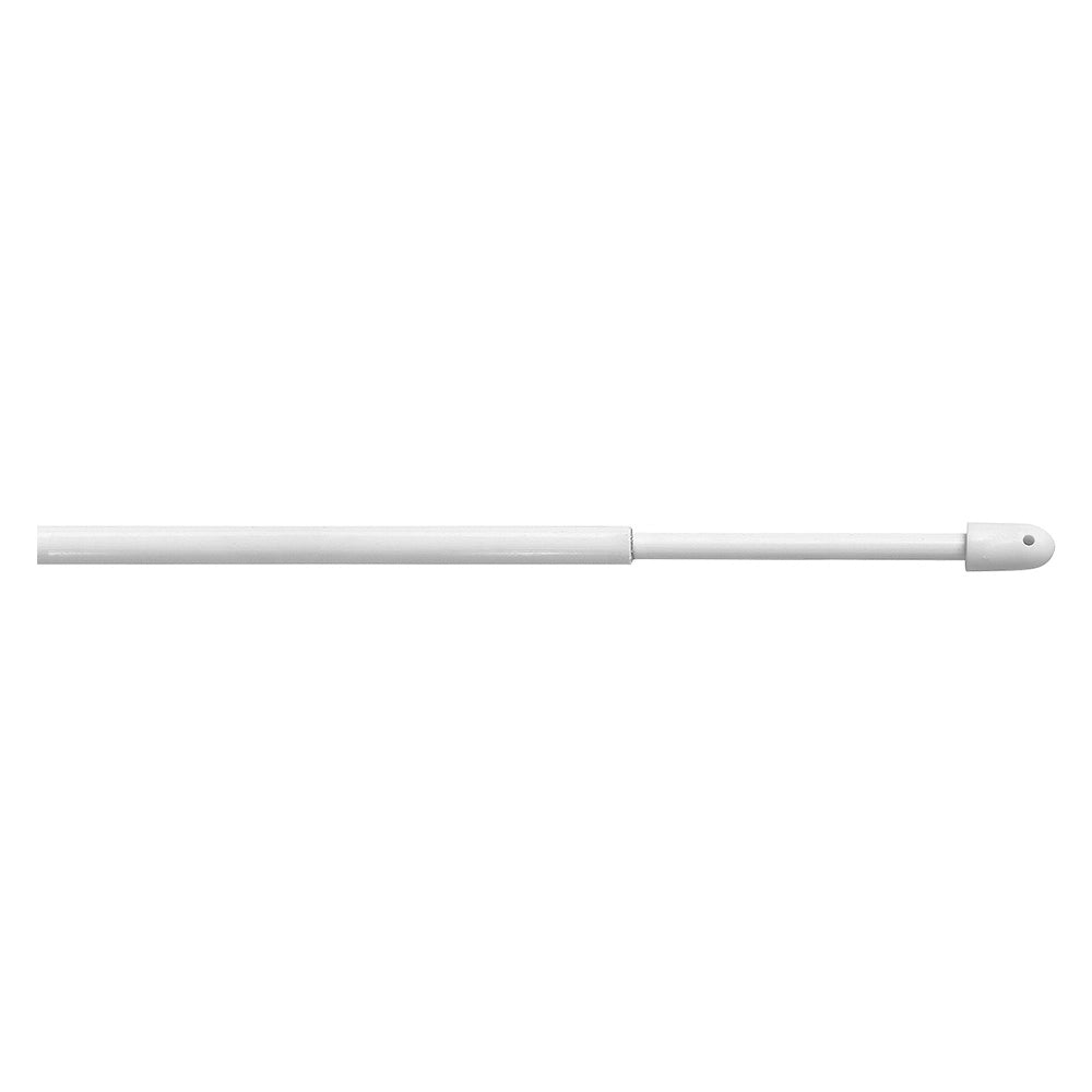 STANGHETTA TONDA A VITE 'BERLINO' Ø 8 mm. - cm 30 > 40 - bianco - blister 2 pz  - ERREBI
