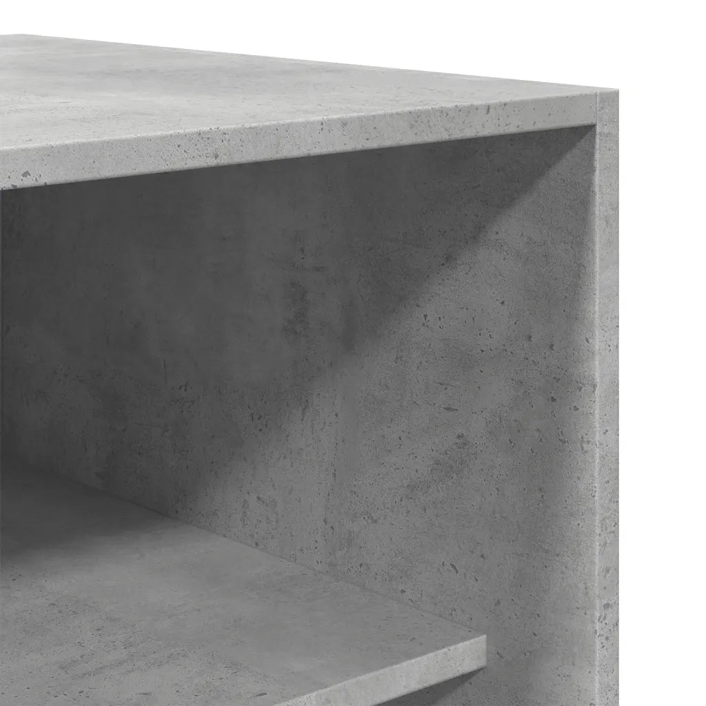 Armadio Grigio Cemento 50x50x200 cm in Legno Multistrato
