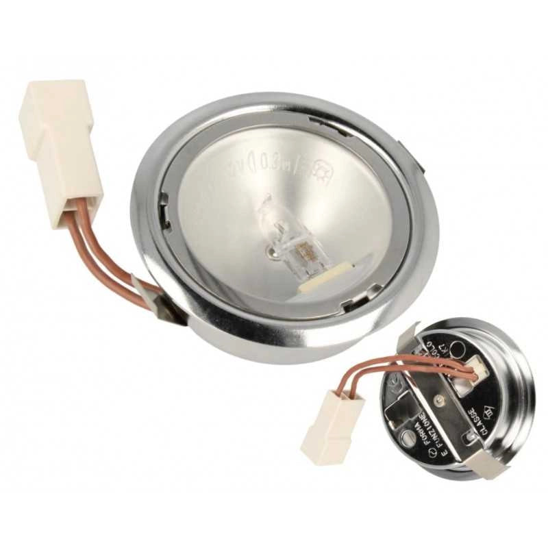FARETTO ALOGENO LUCE CAPPA CROMATO 10WATT 12V ELICA TURBOAIR WHIRLPOOL SMEG BEST - ELICA