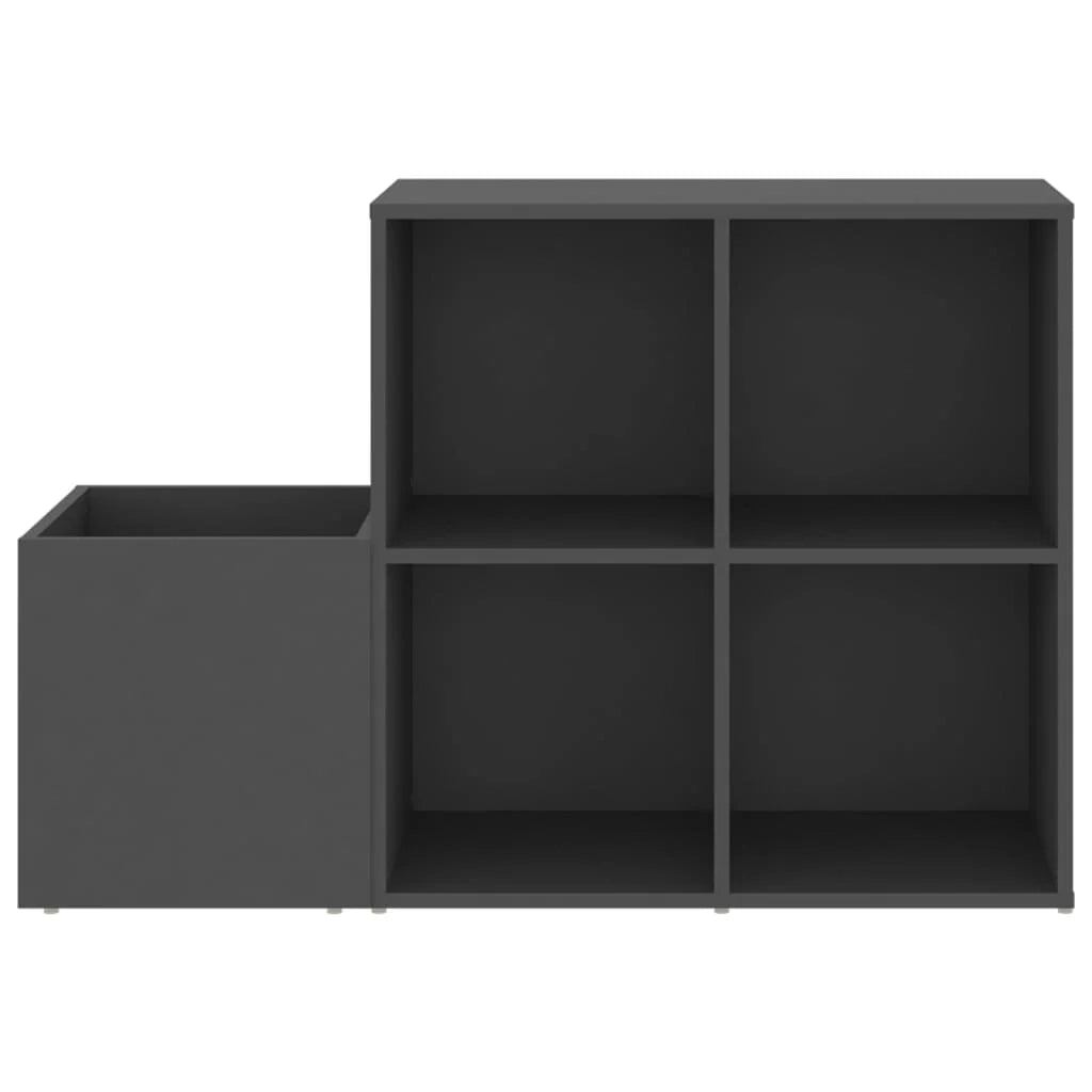 Scarpiera mobiletto portascarpe mobile da ingresso corridoio soggiorno ingresso 105 x 35,5 x 70 cm legno ingegnerizzato grigio 02_0021762