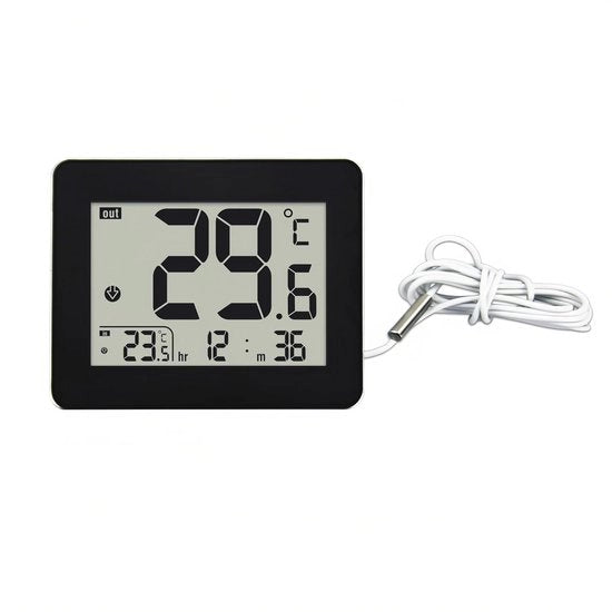 Termometro digitale per interni ed esterni con display LCD a alta definizione - Temperatura dell'acqua con sonde