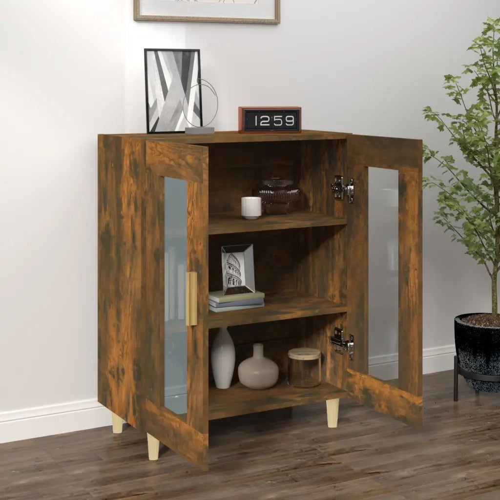Credenza Rovere Fumo 69,5x34x90 cm in Legno Multistrato cod mxl 18819