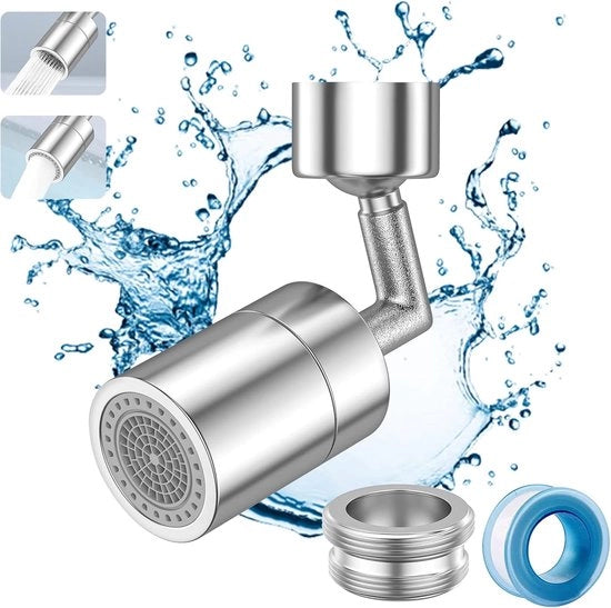 Filtro spray universale con scarico rotativo e adattatore bocca d'acqua per cucina e bagno