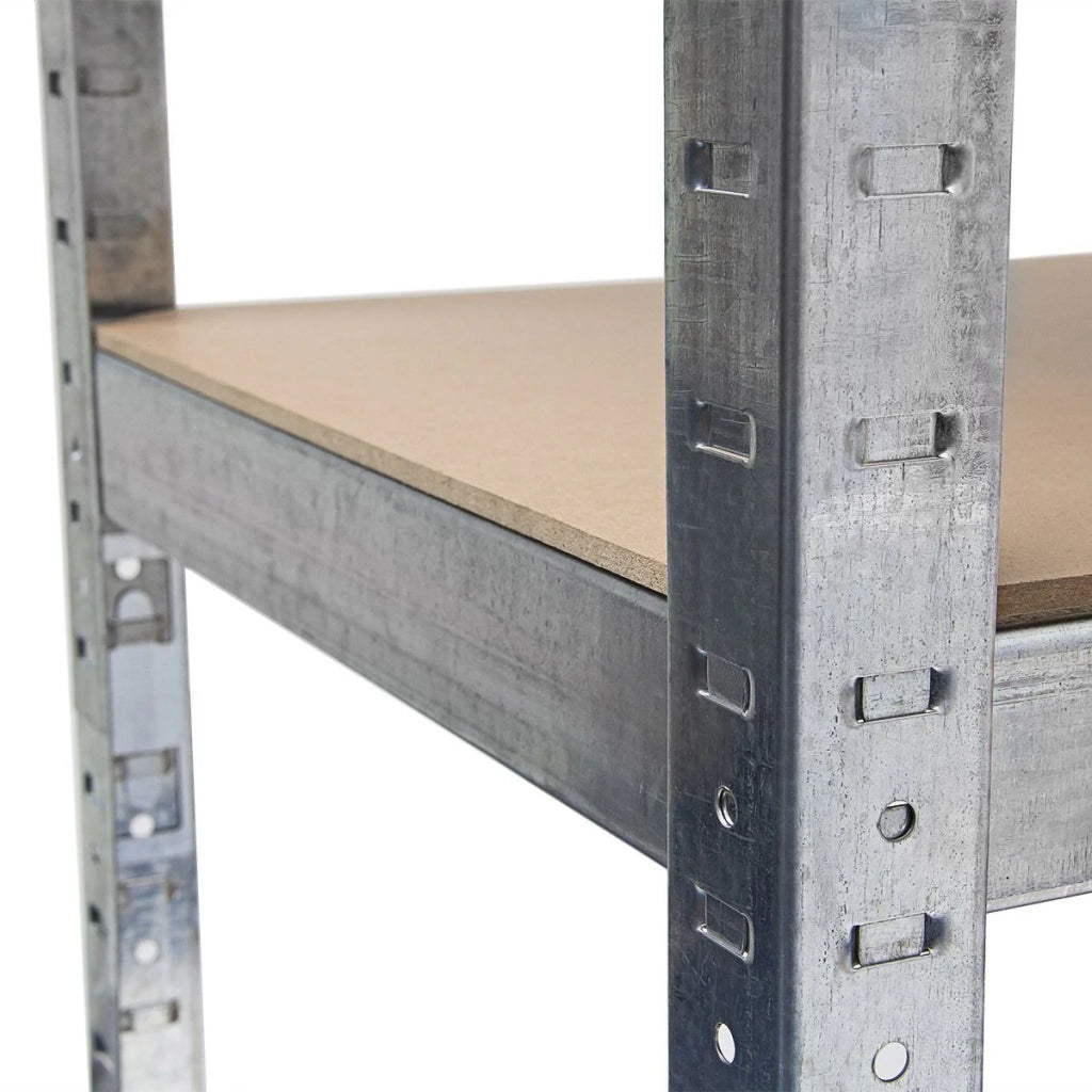Scaffale portaoggetti per carichi pesanti 179 cm acciaio zincato argento 13_0001061