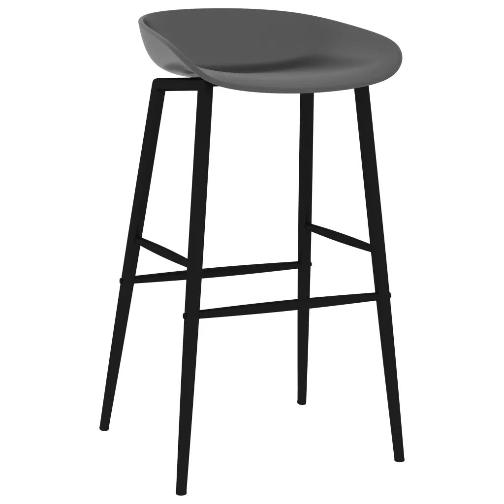 Set da Bar 5 pz Bianco e Grigio 3057411